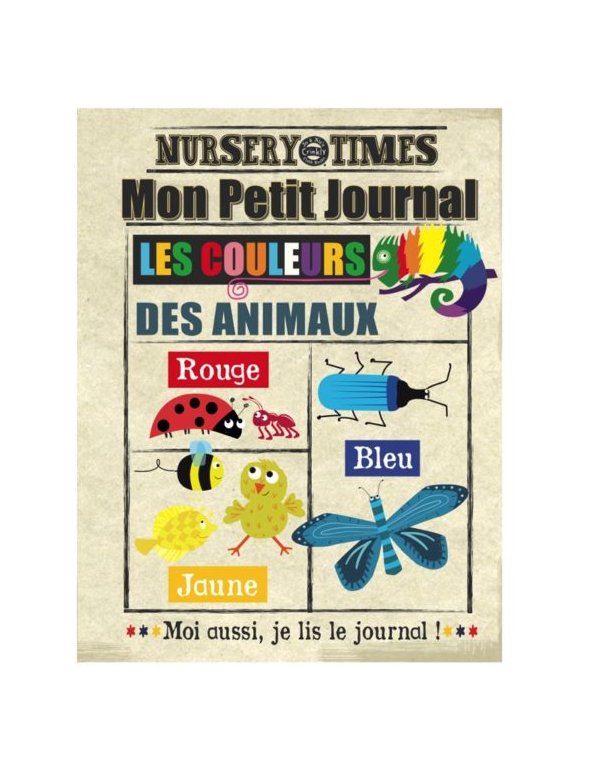 Journal bébé tissu Crinkly - Les couleurs (dès 3 mois)