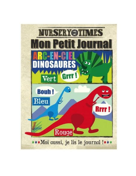 Journal bébé tissu Crinkly - Les dinosaures (dès 3 mois)