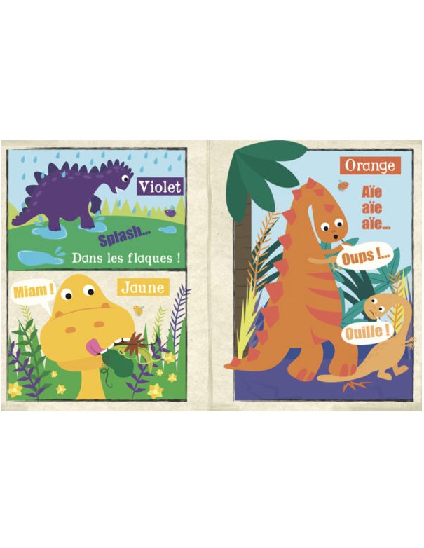 Journal bébé tissu Crinkly - Les dinosaures (dès 3 mois)