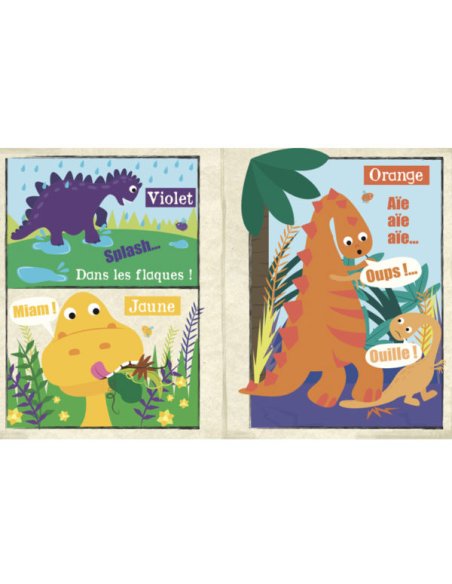 Journal bébé tissu Crinkly - Les dinosaures (dès 3 mois)