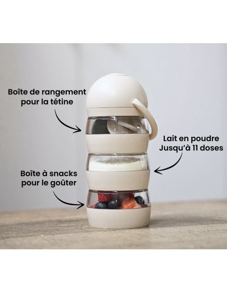 Boîte doseuse lait "So Mimi" Elhée | Sand