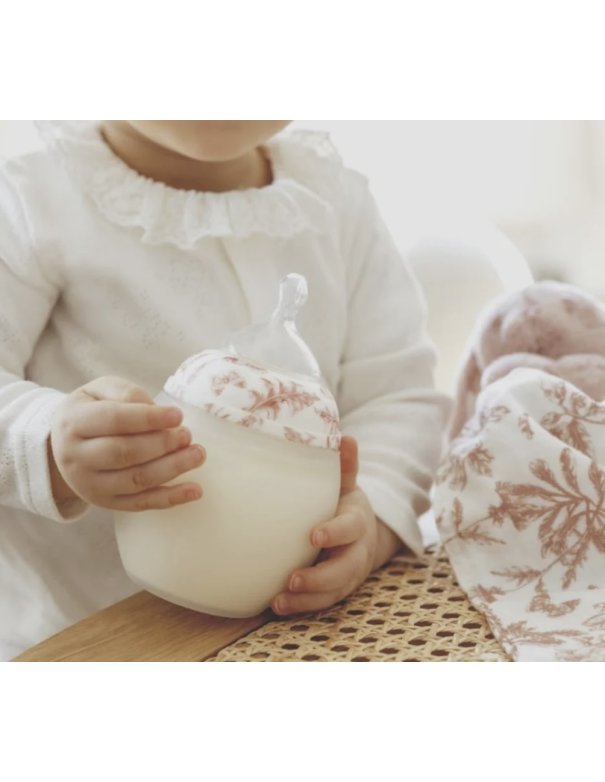 Biberon 240 ml | Tartine et Chocolat "Toile de Jouy" Terracotta