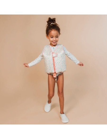 Gilet de sauvetage FLOWER vert - 3/6 ans