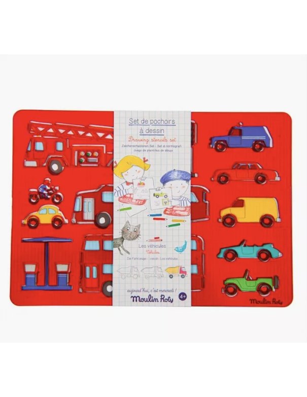 Set de pochoirs à dessin - Moulin Roty