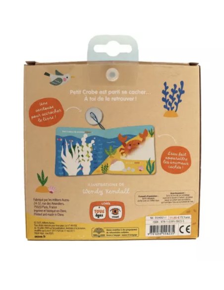 Mon livre de bain magique - Cache cache à la mer - Auzou