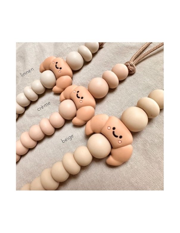 Attache tétine CROISSANT - 3 coloris au choix - Chewies