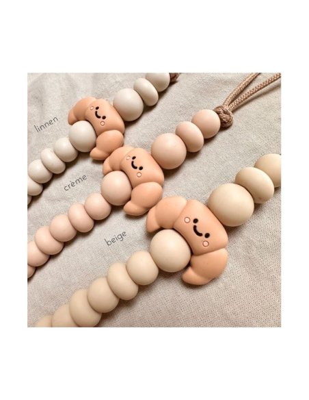 Attache tétine CROISSANT - 3 coloris au choix - Chewies