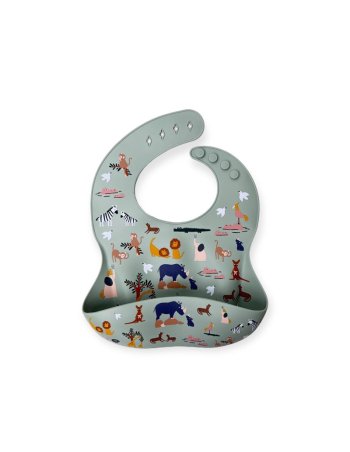 Bavoir en silicone imprimé...