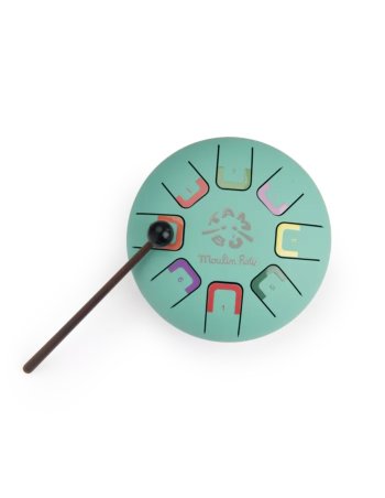 Petit tambour bleu à languettes - Moulin Roty 2