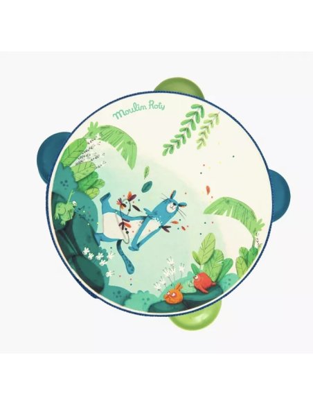 Tambourin bleu Zimba - Moulin Roty