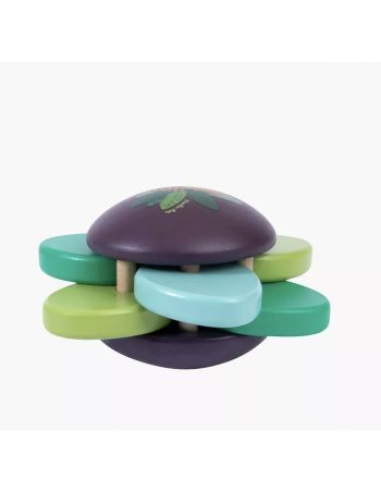 Hochet bois feuilles et... 2