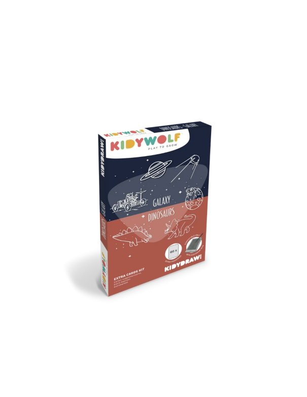 Cartes recharges supplémentaires thèmes Galaxie & dinosaures -