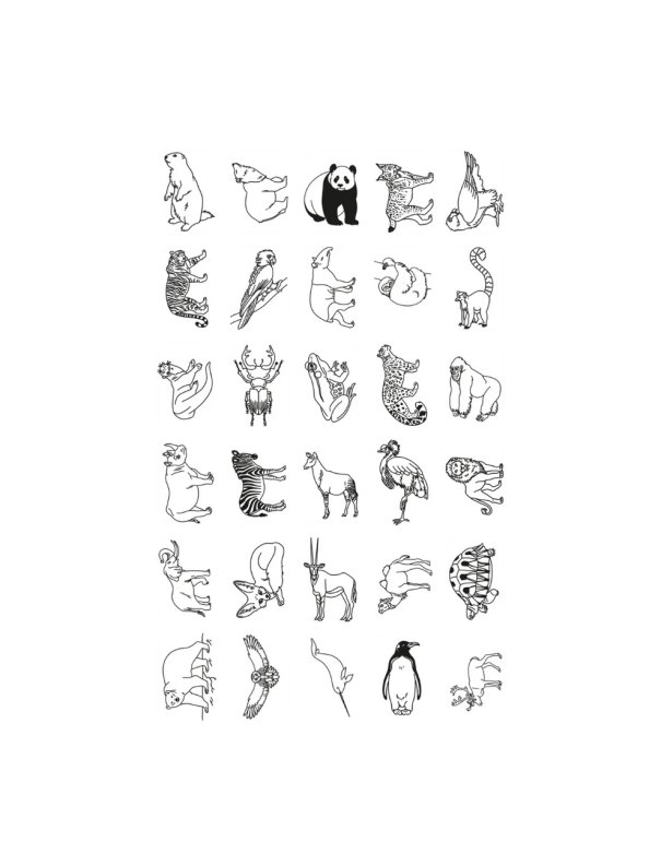 Cartes recharges supplémentaires thèmes Animaux autour du monde