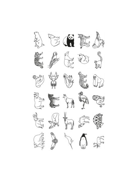 Cartes recharges supplémentaires thèmes Animaux autour du monde