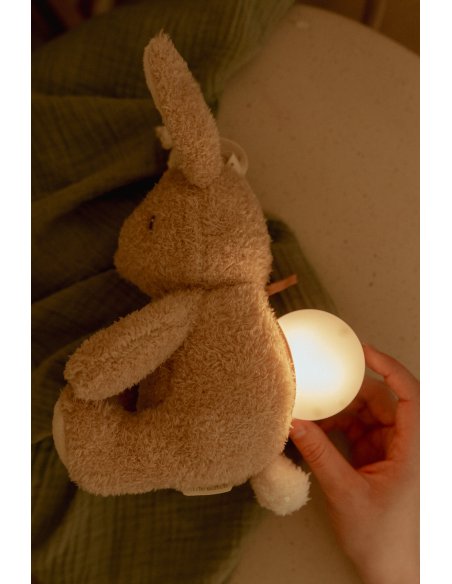 Peluche musicale et lumineuse Lapin - Newborn - Little Dutch