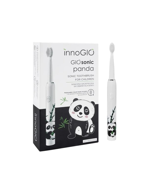 Brosse à dents sonique GIO-460 pour enfant - Panda - InnoGIO
