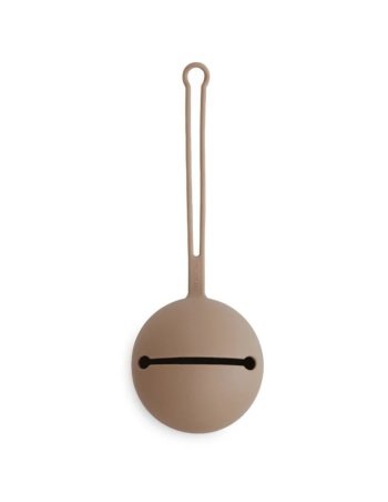 Etui range tétine siliconr- Naturel - Mushie