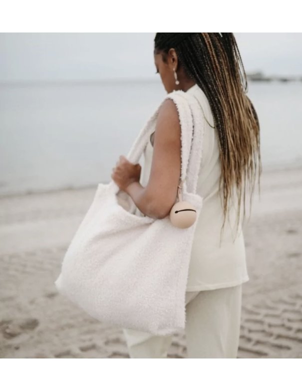 Etui range tétine siliconr- Naturel - Mushie