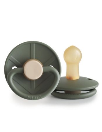 Tétine FRIGG Little Viking T2 (6 - 18 mois) latex - Olive