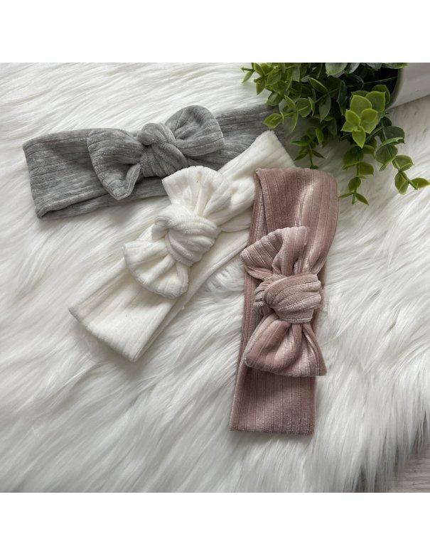 Bandeau réglable en velours doux côtelé Bandeau réglable en velours doux côtelé