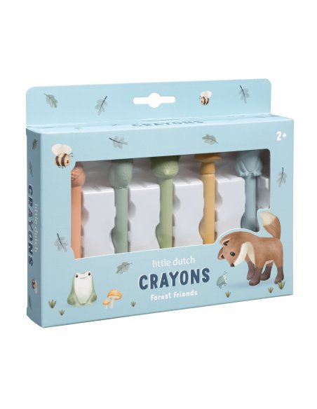 Crayons de cire - Forest Friends - Little Dutch