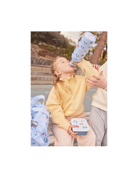 Gourde en Acier avec Housse City cars 500 ml - Tutete