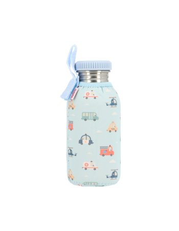 Gourde en Acier avec Housse City cars 500 ml - Tutete 2