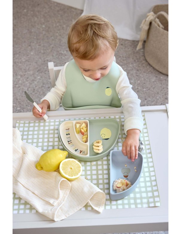 Set de vaisselle en silicone citron 3 pièces - LASSIG