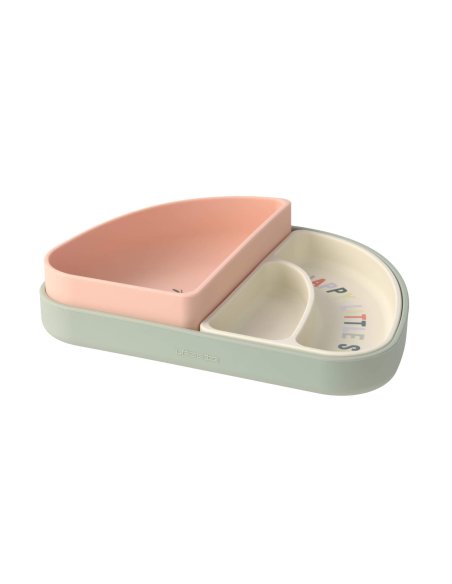 Set de vaisselle en silicone cerise 3 pièces - LASSIG