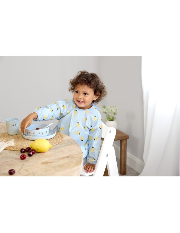 Lot de 2 bavoirs manches longues citron - LASSIG