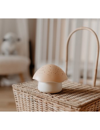 Veilleuse musicale et projecteur d’étoiles Champignon - Pabobo