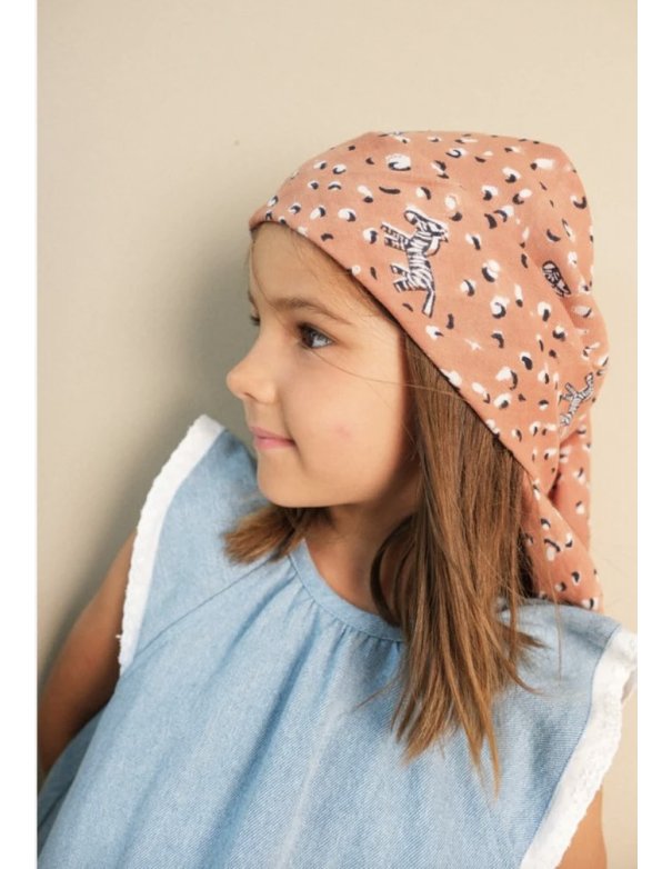 Foulard Enfant Zebra beige - Maison Augustin