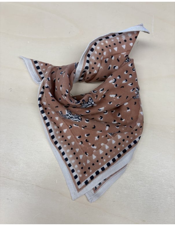 Foulard Enfant Zebra beige - Maison Augustin