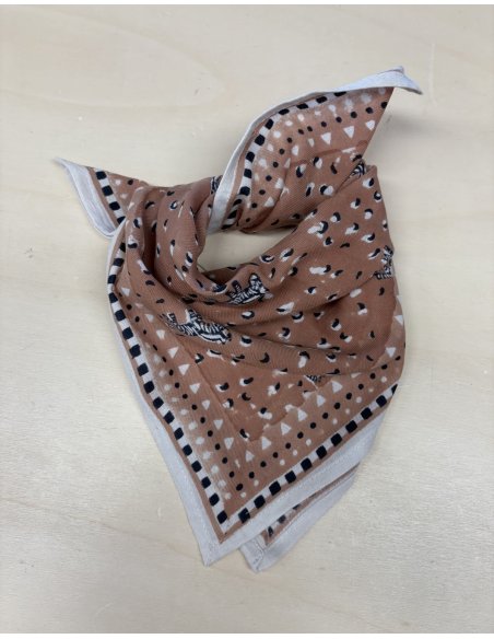 Foulard Enfant Zebra beige - Maison Augustin