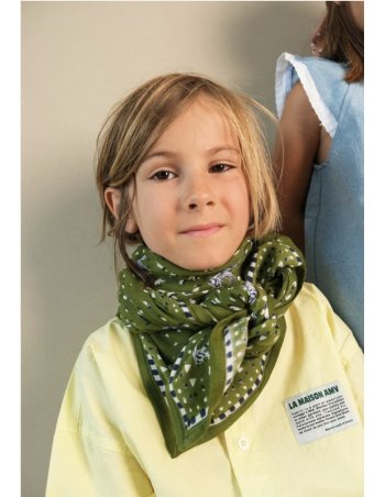 Foulard Enfant Zebra kaki -...