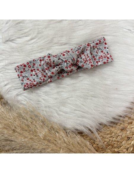 Bandeau coton garden flower gris Bandeau coton garden flower gris