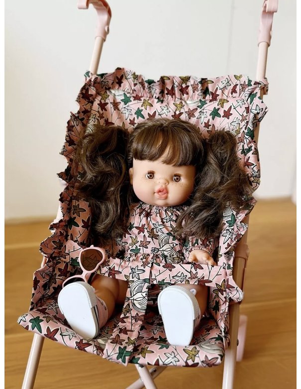 Poussette poupée à volants Colomba sur châssis nude - Minikane