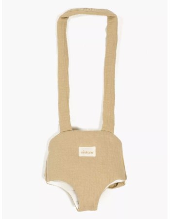 Porte poupée en gaze de coton latte - Minikane