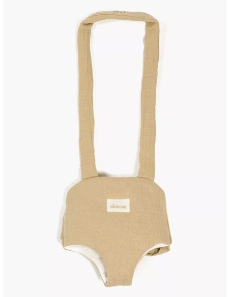 Porte poupée en gaze de coton latte - Minikane