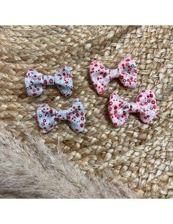 Lot de deux barrettes à cheveux coton garden flower