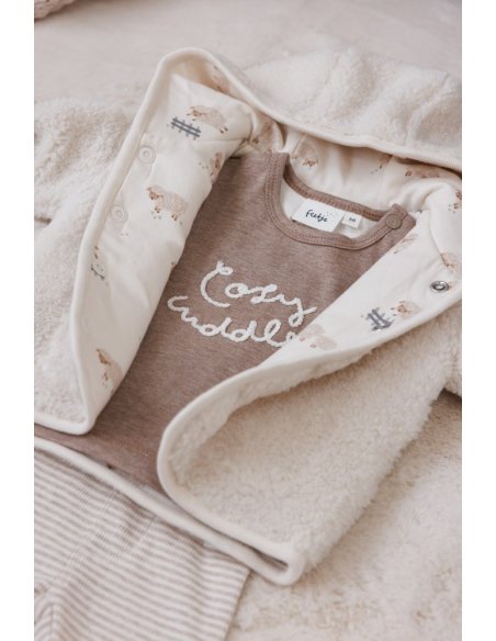 Veste réversible en peluche avec capuche - Sleepy Sheepy