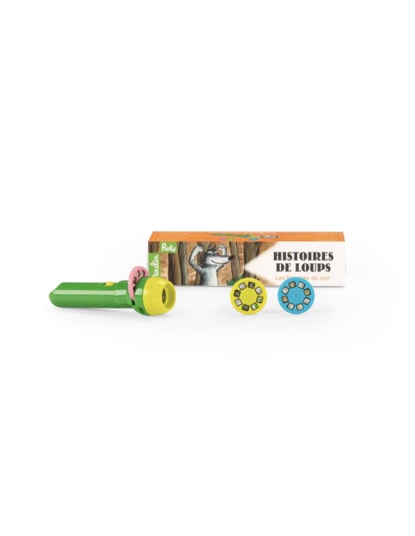 Lampe à histoires Loup - Moulin Roty Lampe à histoires Loup - Moulin Roty