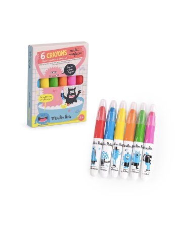 Crayons multisurfaces x6 -...