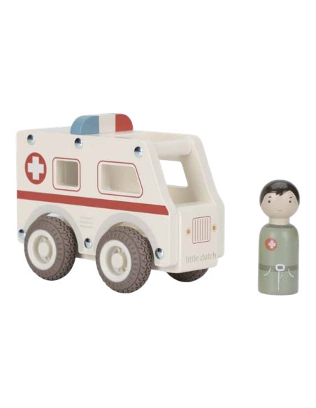 Ambulance en bois - Little Dutch Ambulance en bois - Little Dutch