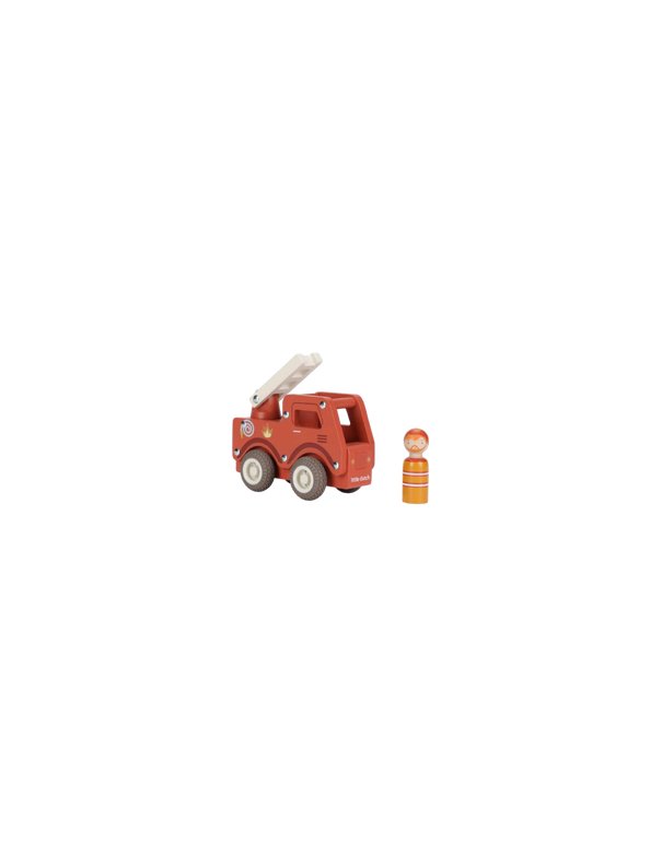 Camion de pompiers 1er âge en bois