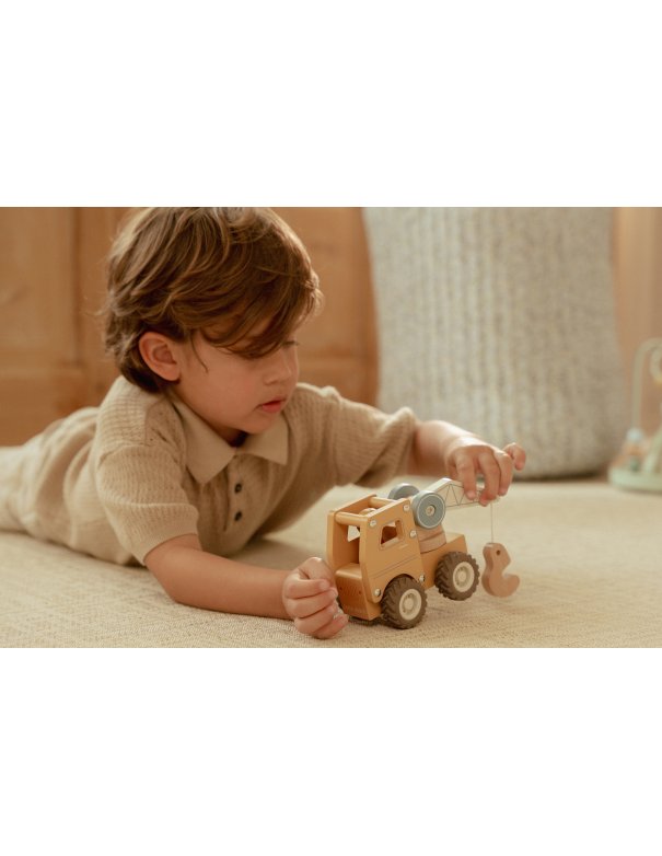 Camion grue en bois - Little Dutch Camion grue en bois - Little Dutch