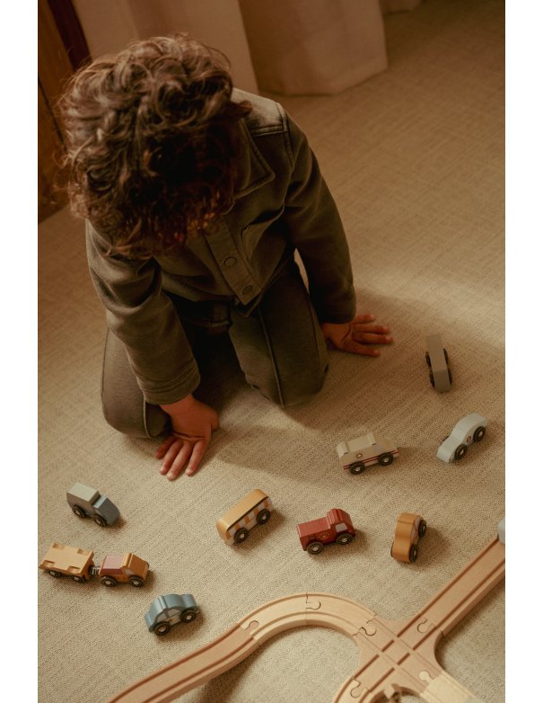 Ensemble de véhicules en bois -... Ensemble de véhicules en bois -...