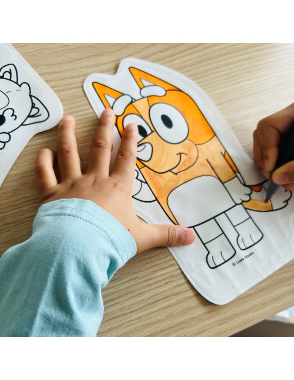 Coloriages gonflables – Bluey & Bingo...