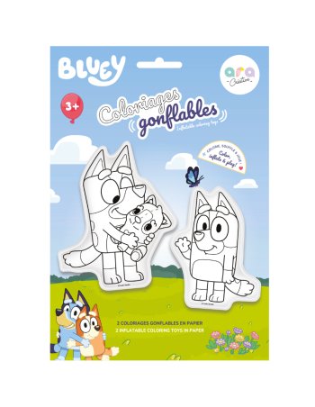 Coloriages gonflables – Bluey & Bingo à colorier - Ara Creative