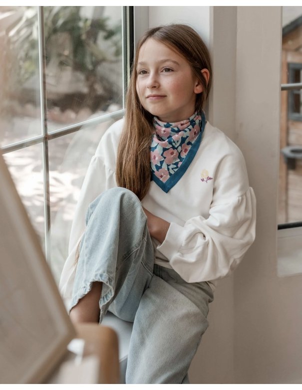 Petit foulard indien Posy Opale - Bindi atelier